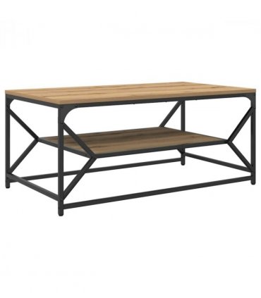 vidaXL Coffee Table Artisan Oak 90 x 50 x 40 cm