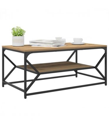 vidaXL Coffee Table Artisan Oak 90 x 50 x 40 cm