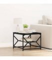 vidaXL Coffee Table Black Oak 51 x 50 x 40 cm