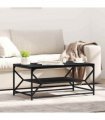 vidaXL Coffee Table Black Oak 90 x 50 x 40 cm