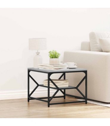 vidaXL Coffee Table Grey Sonoma 51 x 50 x 40 cm