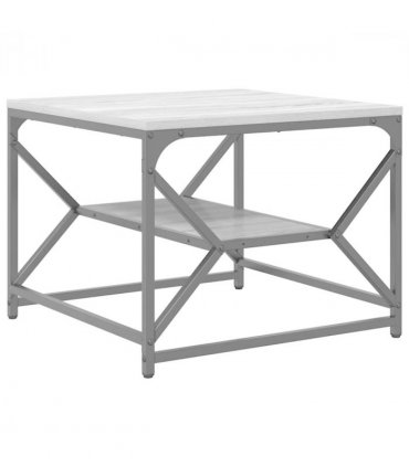 vidaXL Coffee Table Grey Sonoma 51 x 50 x 40 cm