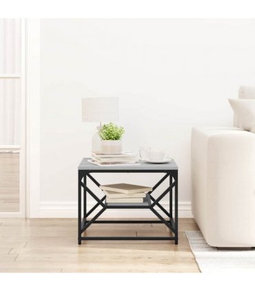 vidaXL Coffee Table Grey Sonoma 51 x 50 x 40 cm