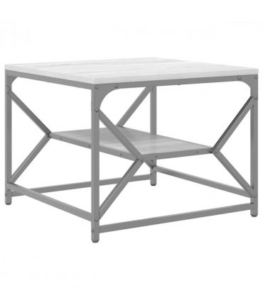 vidaXL Coffee Table Grey Sonoma 51 x 50 x 40 cm
