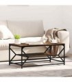 vidaXL Coffee Table Smoked Oak 90 x 50 x 40 cm