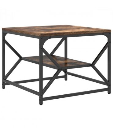 vidaXL Coffee Table Smoked Oak 51 x 50 x 40 cm