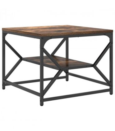 vidaXL Coffee Table Smoked Oak 51 x 50 x 40 cm