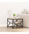 vidaXL Coffee Table Artisan Oak 51 x 50 x 40 cm