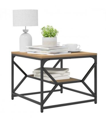 vidaXL Coffee Table Artisan Oak 51 x 50 x 40 cm