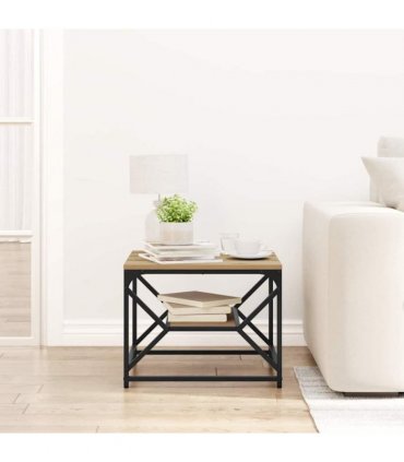 vidaXL Coffee Table Artisan Oak 51 x 50 x 40 cm