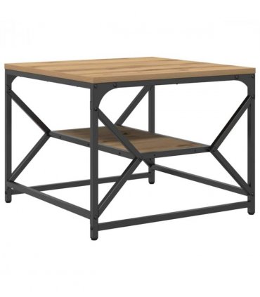 vidaXL Coffee Table Artisan Oak 51 x 50 x 40 cm