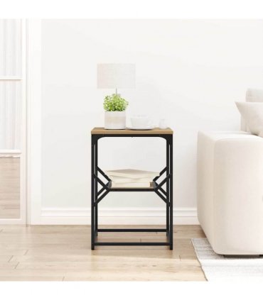 vidaXL Side Table Artisan Oak 41 x 40 x 60 cm