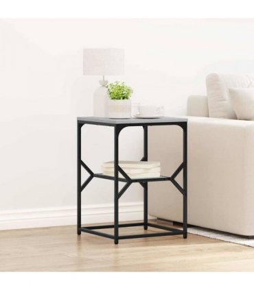 vidaXL Side Table Grey Sonoma 41 x 40 x 60 cm