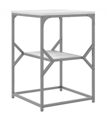 vidaXL Side Table Grey Sonoma 41 x 40 x 60 cm