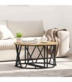 vidaXL Coffee Table Artisan Oak 80 x 80 x 42 cm