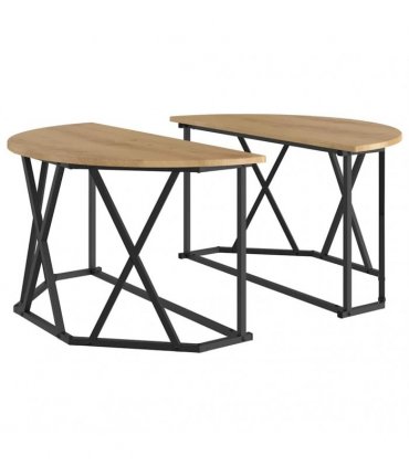 vidaXL Coffee Table Artisan Oak 80 x 80 x 42 cm