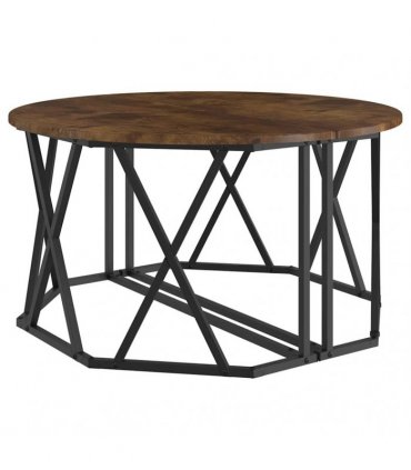 vidaXL Coffee Table Smoked Oak 80 x 80 x 42 cm