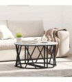 vidaXL Coffee Table Grey Sonoma 80 x 80 x 42 cm
