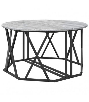 vidaXL Coffee Table Grey Sonoma 80 x 80 x 42 cm