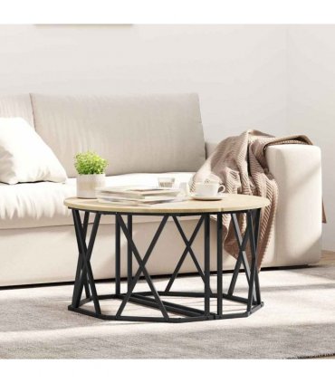 vidaXL Coffee Table Sonoma Oak 80 x 80 x 42 cm