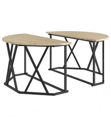 vidaXL Coffee Table Sonoma Oak 80 x 80 x 42 cm