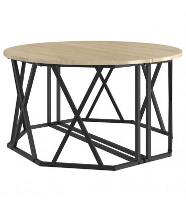 vidaXL Coffee Table Sonoma Oak 80 x 80 x 42 cm
