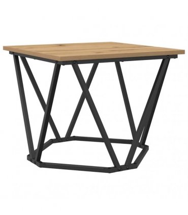 vidaXL Side Table Set 2 pcs Artisan Oak Engineered Wood and Steel