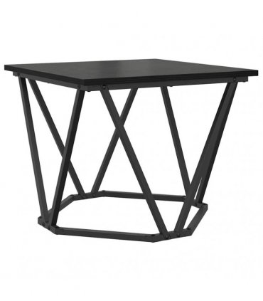 vidaXL Side Table Set 2 pcs Black oak 50 x 50 x 40 cm