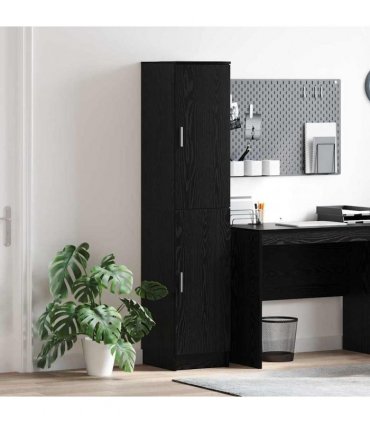 vidaXL Highboard Black Oak 35 x 39 x 168 cm