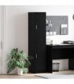 vidaXL Highboard Black Oak 35 x 39 x 168 cm