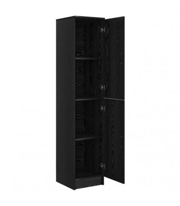 vidaXL Highboard Black Oak 35 x 39 x 168 cm