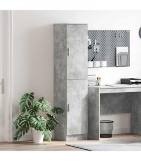 vidaXL Highboard Concrete Grey 35 x 39 x 168 cm