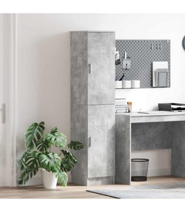 vidaXL Highboard Concrete Grey 35 x 39 x 168 cm