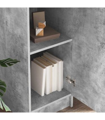 vidaXL Highboard Concrete Grey 35 x 39 x 168 cm