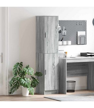 vidaXL Highboard Grey Sonoma 35 x 39 x 168 cm
