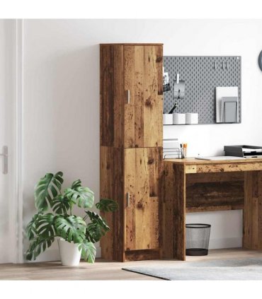 vidaXL Highboard Old Wood 35 x 39 x 168 cm