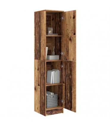 vidaXL Highboard Old Wood 35 x 39 x 168 cm