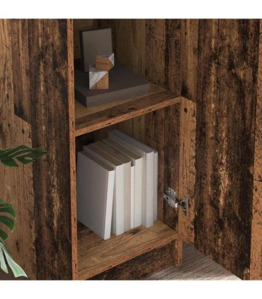 vidaXL Highboard Old Wood 35 x 39 x 168 cm