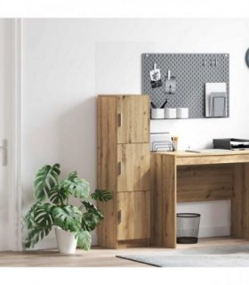 vidaXL Highboard Artisan Oak 31.5 x 32 x 122.5 cm