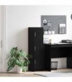 vidaXL Highboard Black Oak 31.5 x 32 x 122.5 cm