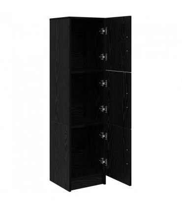 vidaXL Highboard Black Oak 31.5 x 32 x 122.5 cm