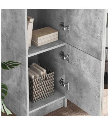 vidaXL Highboard Concrete Grey 31.5 x 32 x 122.5 cm