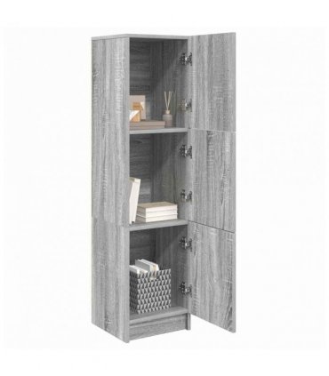 vidaXL Highboard Grey Sonoma 31.5 x 32 x 122.5 cm