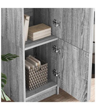 vidaXL Highboard Grey Sonoma 31.5 x 32 x 122.5 cm