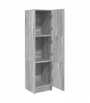 vidaXL Highboard Grey Sonoma 31.5 x 32 x 122.5 cm