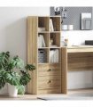 vidaXL Highboard with Drawer Sonoma Oak 45.5 x 34 x 127 cm