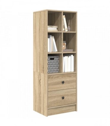 vidaXL Highboard with Drawer Sonoma Oak 45.5 x 34 x 127 cm