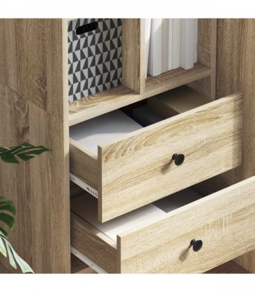 vidaXL Highboard with Drawer Sonoma Oak 45.5 x 34 x 127 cm