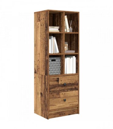 vidaXL Highboard with Drawer Old Wood 45.5 x 34 x 127 cm