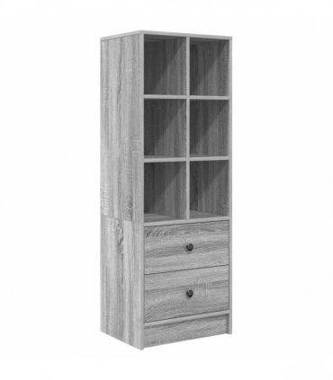vidaXL Highboard with Drawer Grey Sonoma 45.5 x 34 x 127 cm